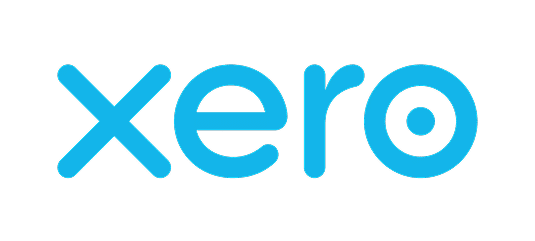 The Xero logo in bright blue, featuring rounded, lowercase sans-serif lettering.